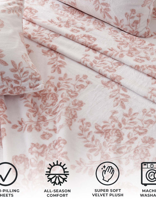 Load image into Gallery viewer, Printed Plush Sheet - Velvet Luxe Collection
