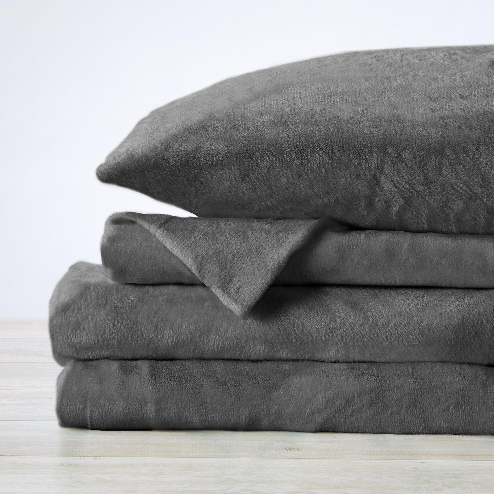 Solid Plush Sheet - Velvet Luxe Collection