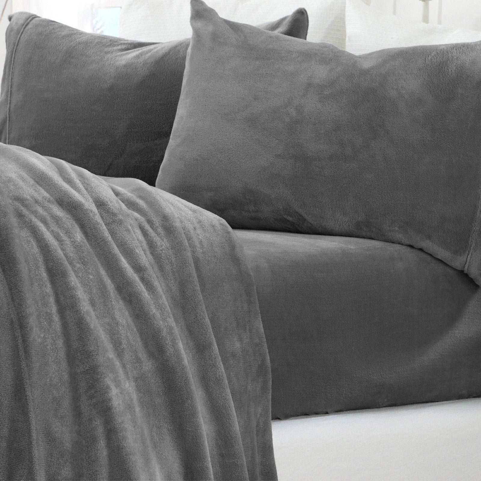 Solid Plush Sheet - Velvet Luxe Collection