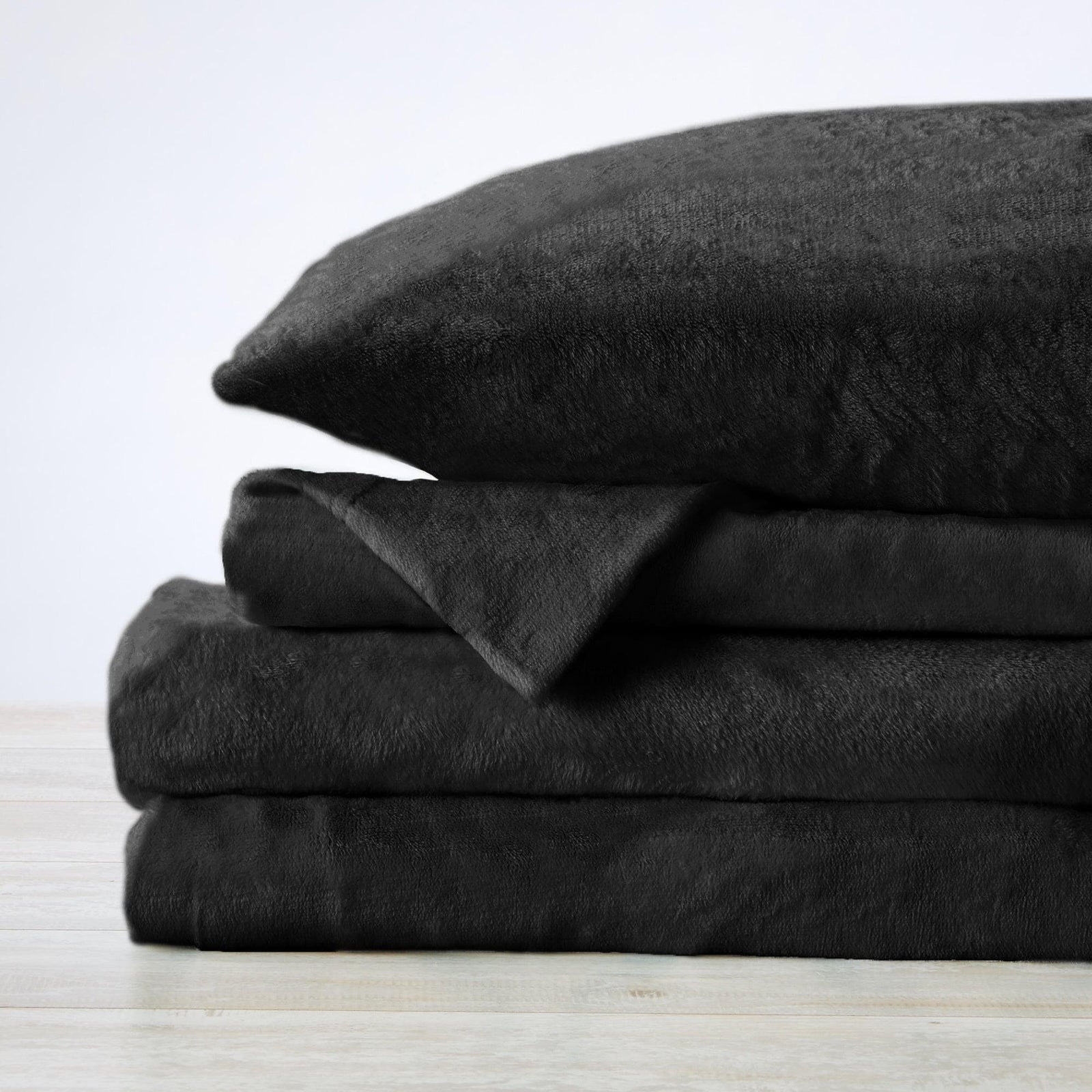 Solid Plush Sheet - Velvet Luxe Collection