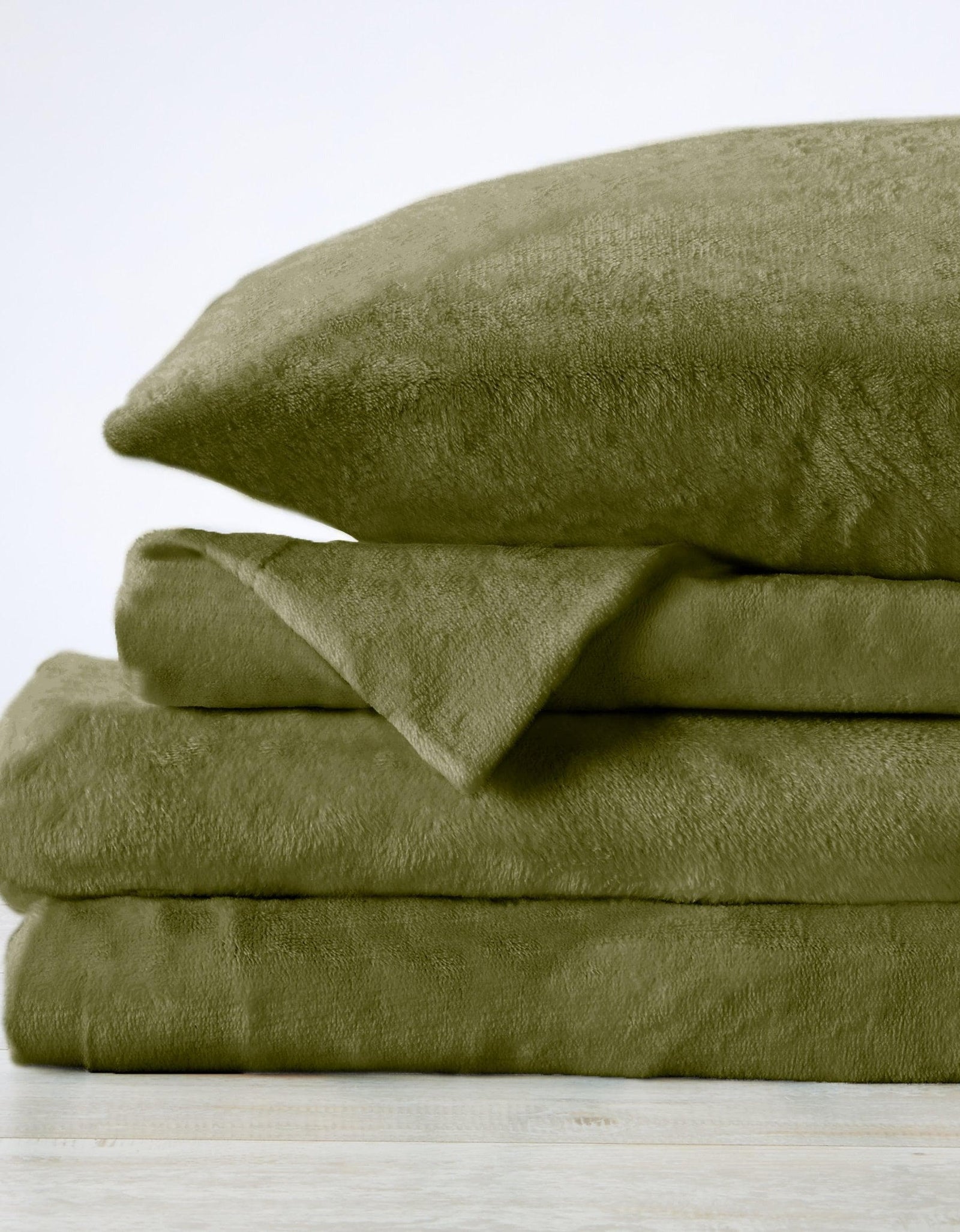 Solid Plush Sheet - Velvet Luxe Collection