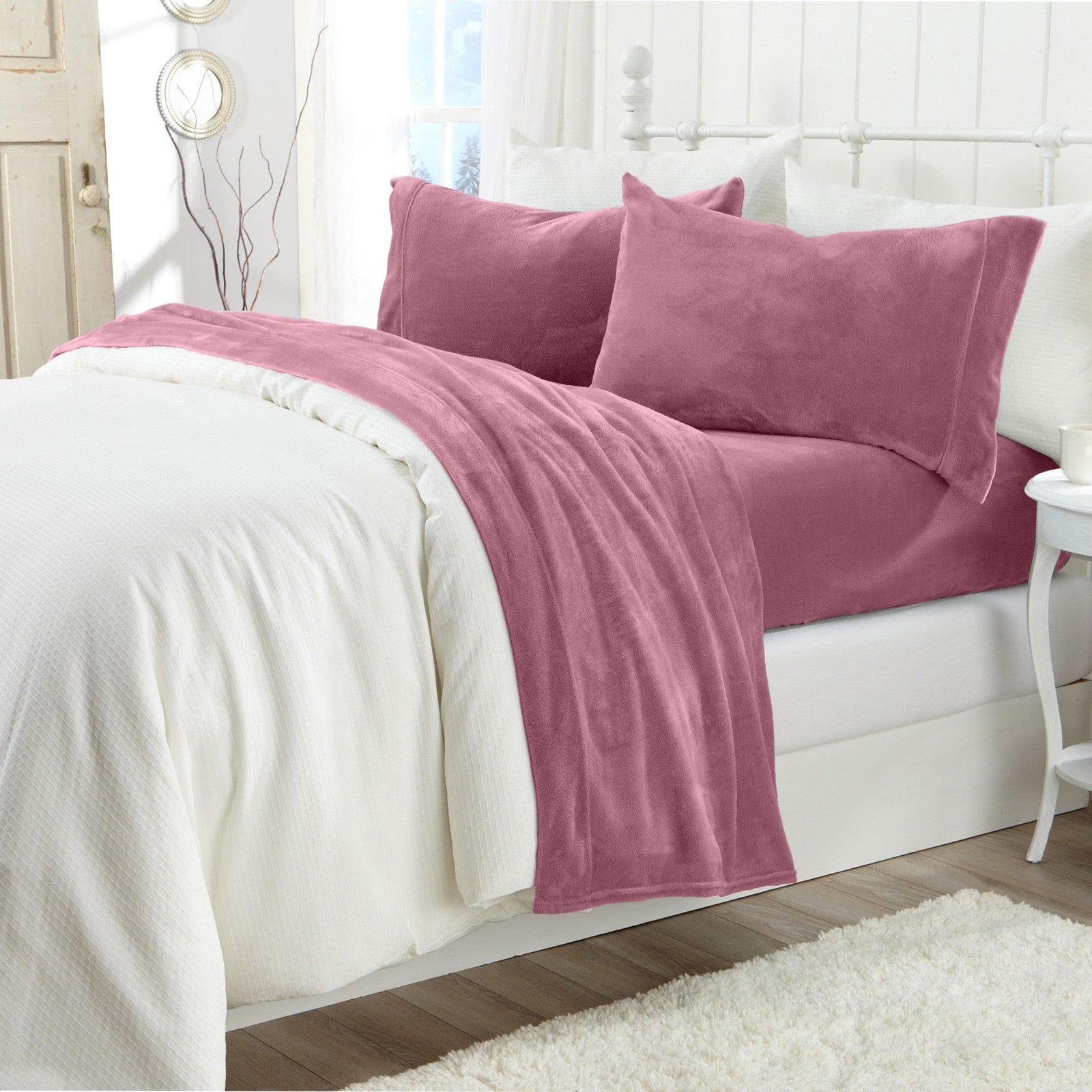 Solid Plush Sheet - Velvet Luxe Collection