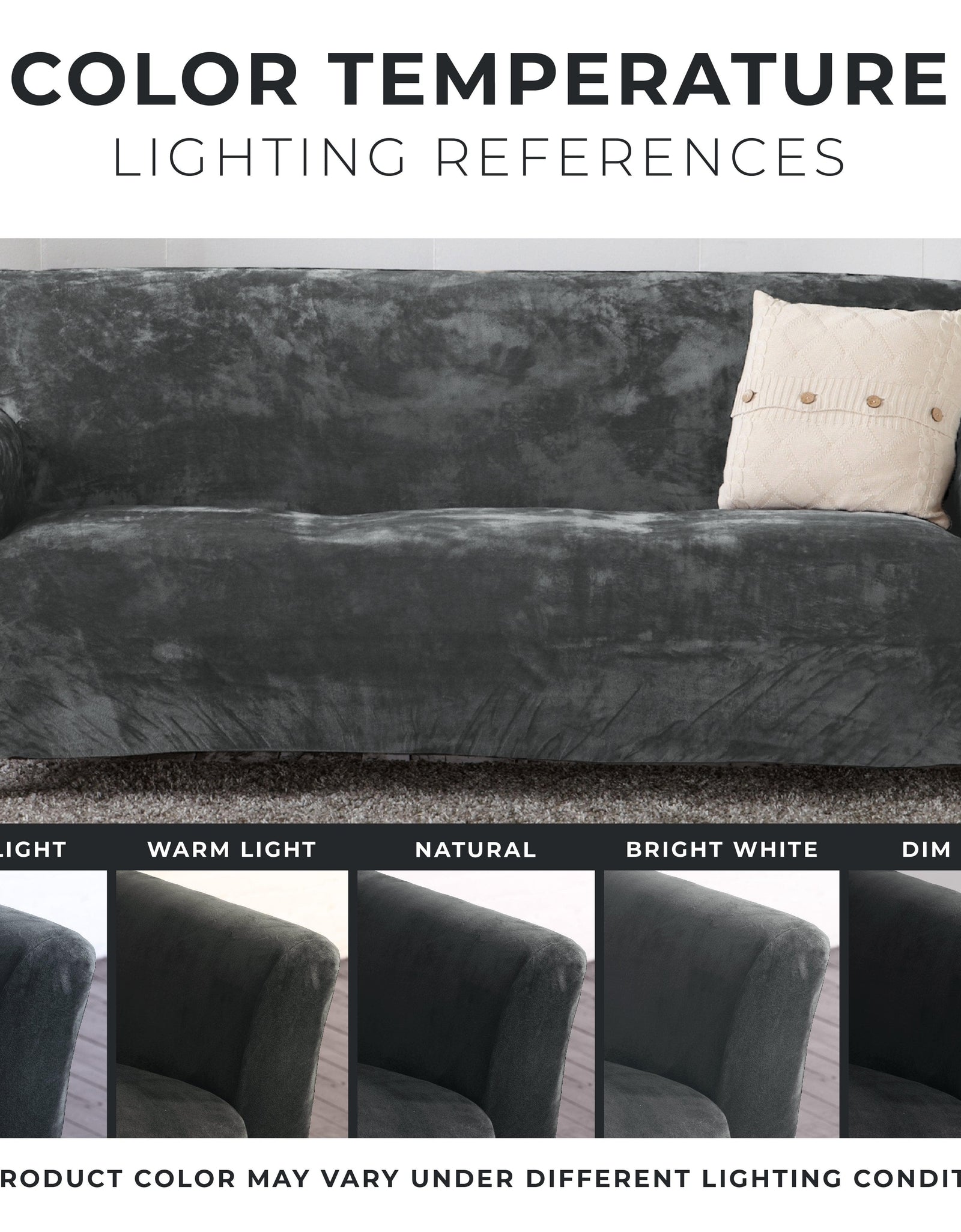 Velvet Stretch Slipcover - Gale Collection