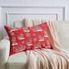 Red Snowflake Scene