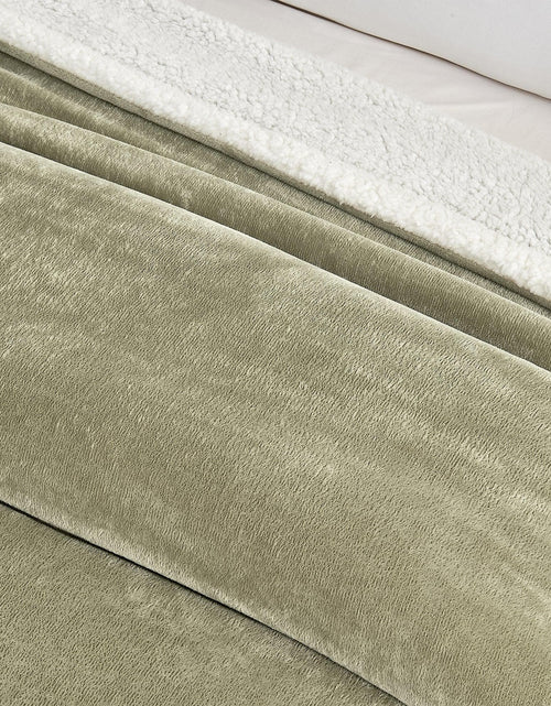 Load image into Gallery viewer, Velvet Plush Sherpa Luxury Bed Blanket - Kinsley Collection
