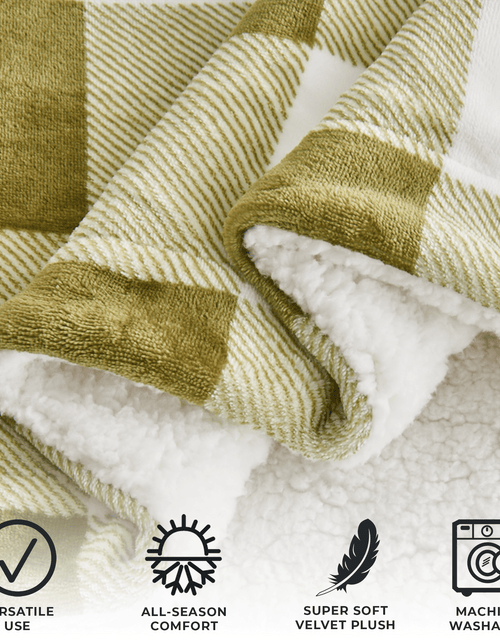 Load image into Gallery viewer, Velvet Plush Sherpa Luxury Bed Blanket - Kinsley Collection
