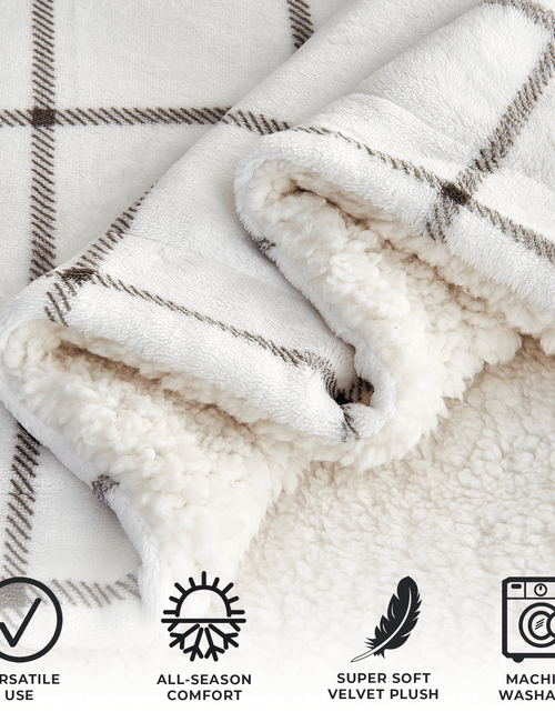 Load image into Gallery viewer, Velvet Plush Sherpa Luxury Bed Blanket - Kinsley Collection

