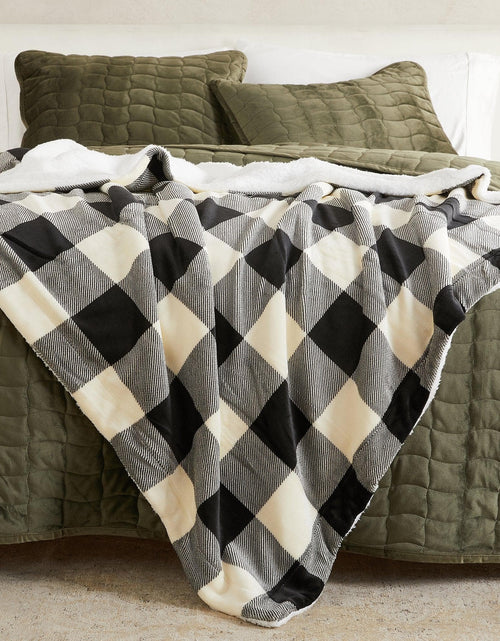 Load image into Gallery viewer, Velvet Plush Sherpa Luxury Bed Blanket - Kinsley Collection
