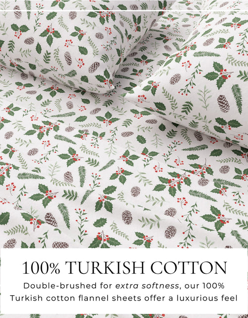 Load image into Gallery viewer, Turkish Cotton Christmas Flannel Sheet Set - Whittaker Collection
