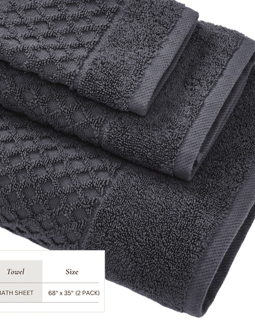 Load image into Gallery viewer, Cotton Diamond Waffle Weave Bath Towel Set - Grayson Collection
