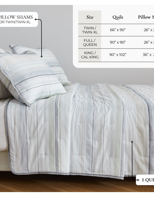 Load image into Gallery viewer, Dot Stitched Quilt Set - Dot-Hemmed Collection

