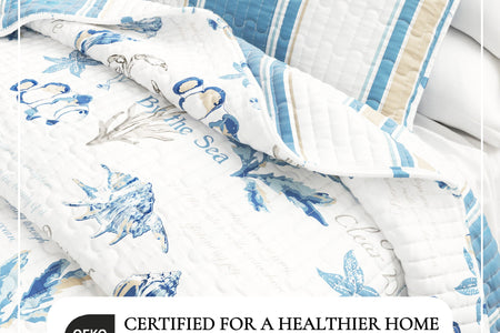 Stripe & Ocean Story Coastal Quilt Set - New Castle Collection