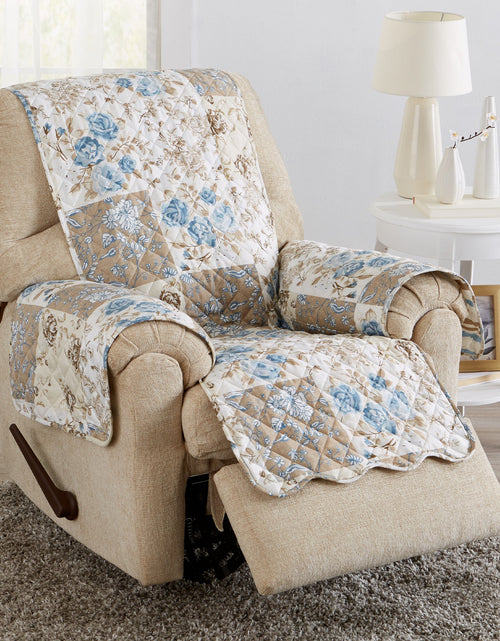 Load image into Gallery viewer, Reversible Floral Patchwork Furniture Protector - Maribel Collection
