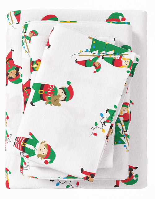 Load image into Gallery viewer, Turkish Cotton Christmas Flannel Sheet - Whittaker Collection
