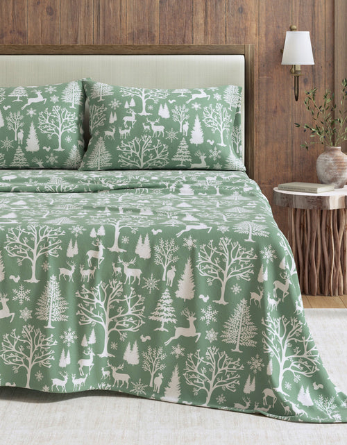 Load image into Gallery viewer, Turkish Cotton Flannel Sheet - Lakeview Collection
