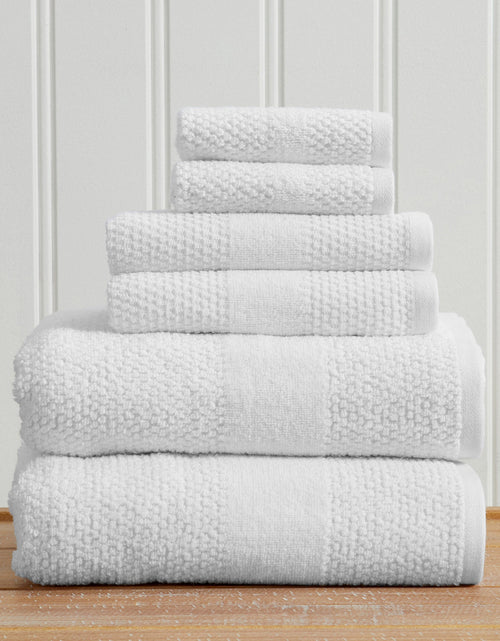 Load image into Gallery viewer, 100% Cotton Woven Texture Bath Towel Set - Marbella Collection
