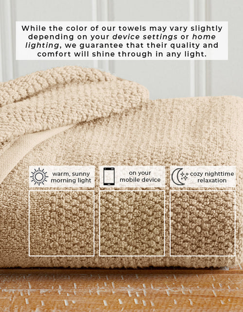 Load image into Gallery viewer, 100% Cotton Woven Texture Bath Towel Set - Marbella Collection
