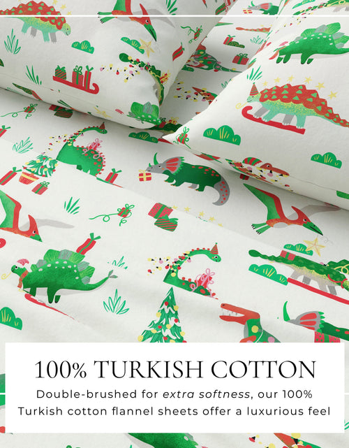 Load image into Gallery viewer, Turkish Cotton Christmas Flannel Sheet - Whittaker Collection
