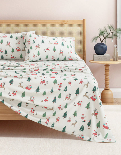 Load image into Gallery viewer, Turkish Cotton Christmas Flannel Sheet - Whittaker Collection
