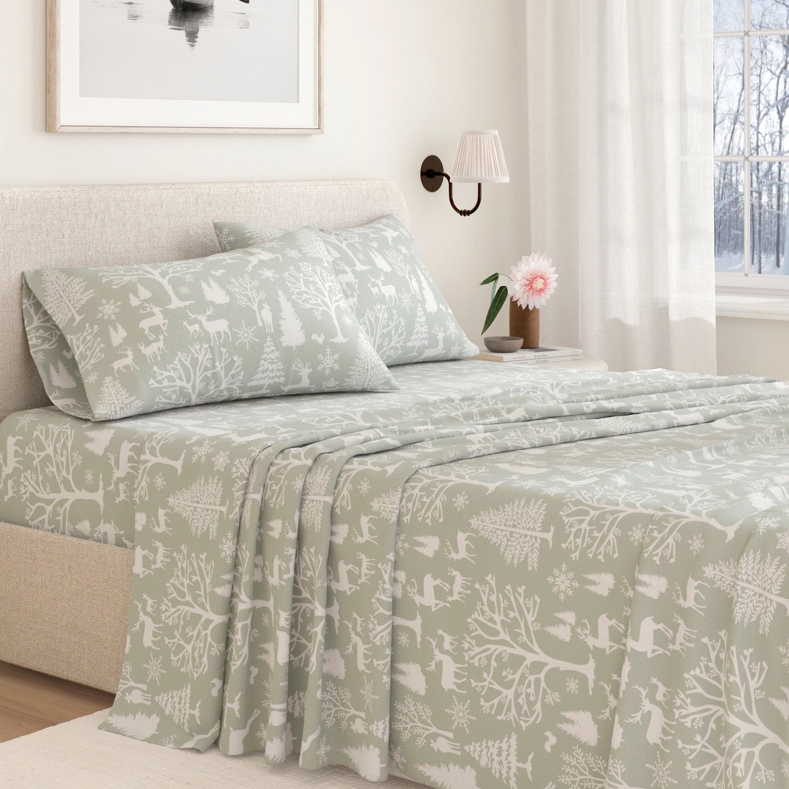 Turkish Cotton Flannel Sheet - Lakeview Collection