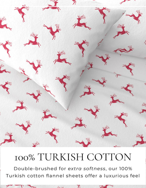 Load image into Gallery viewer, Turkish Cotton Christmas Flannel Sheet Set - Whittaker Collection
