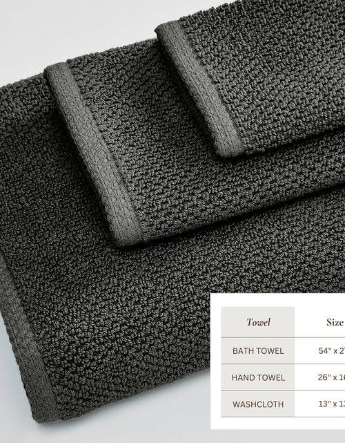 Load image into Gallery viewer, Cotton Textured Bath Towel Set - Acacia Collection
