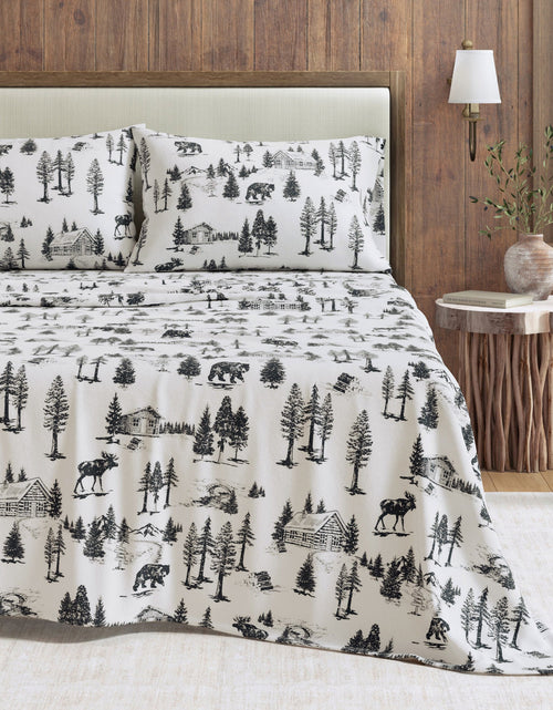 Load image into Gallery viewer, Turkish Cotton Flannel Sheet - Lakeview Collection

