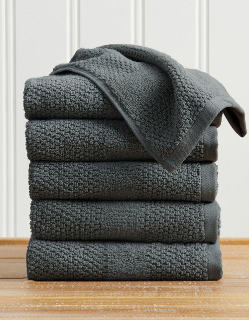 Load image into Gallery viewer, 100% Cotton Woven Texture Bath Towel Set - Marbella Collection

