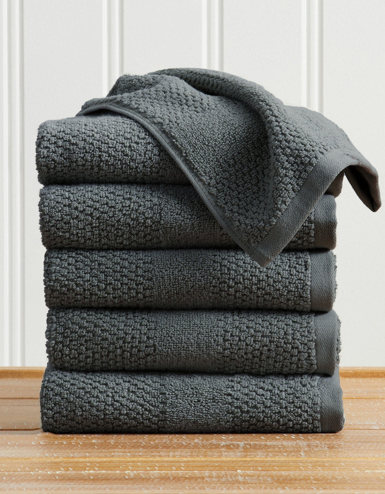 100% Cotton Woven Texture Bath Towel Set - Marbella Collection