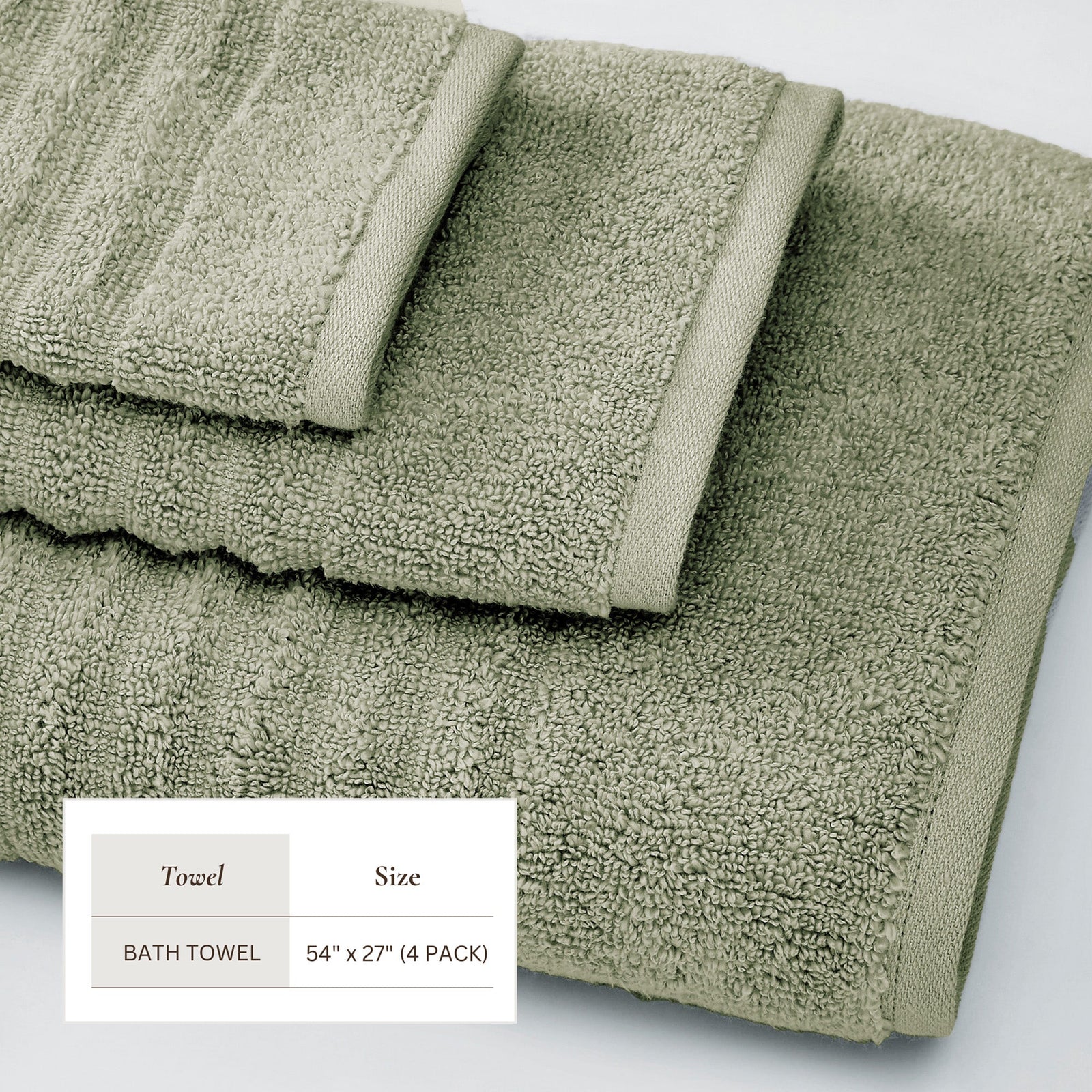 Luxury Combed Cotton Bath Towel Set - Karina Collection