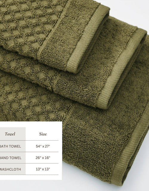 Load image into Gallery viewer, Cotton Diamond Waffle Weave Bath Towel Set - Grayson Collection

