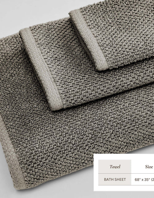 Load image into Gallery viewer, Cotton Textured Bath Towel Set - Acacia Collection
