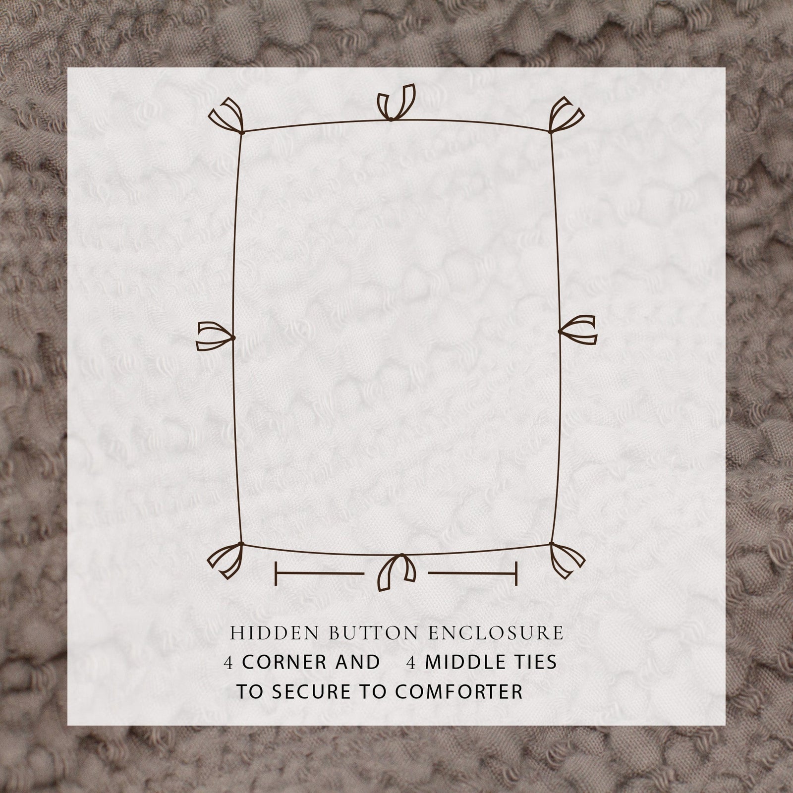 100% Cotton Honeycomb Waffle Duvet Set - Mattea Collection