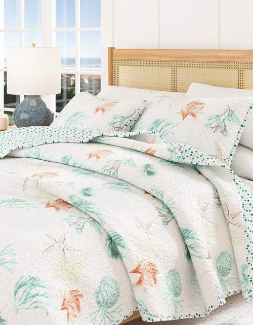 Load image into Gallery viewer, Key West Collection Coastal Quilt Set
