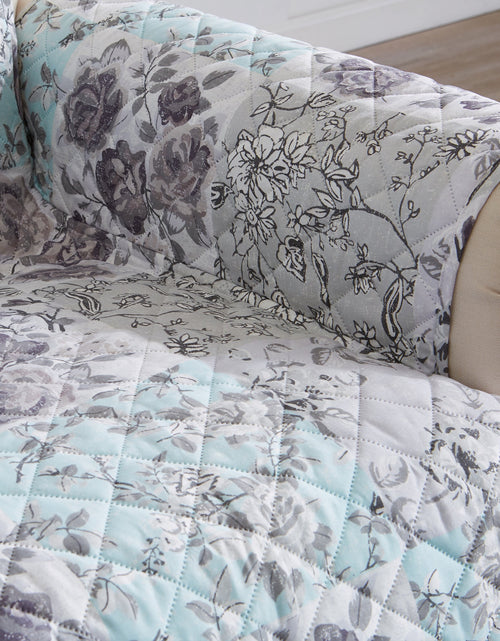 Load image into Gallery viewer, Reversible Floral Patchwork Furniture Protector - Maribel Collection

