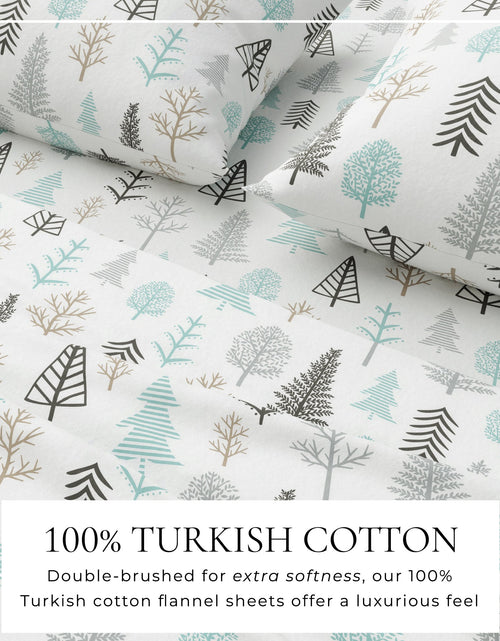 Load image into Gallery viewer, Turkish Cotton Flannel Sheet - Lakeview Collection
