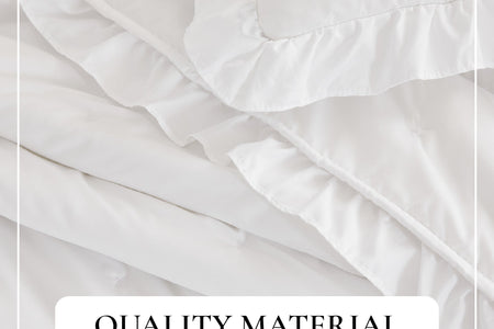Dot Stitched Ruffled Quilt Set - Dot-Ruffled Collection