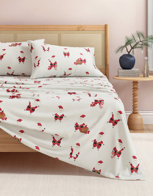Load image into Gallery viewer, Turkish Cotton Christmas Flannel Sheet Set - Whittaker Collection
