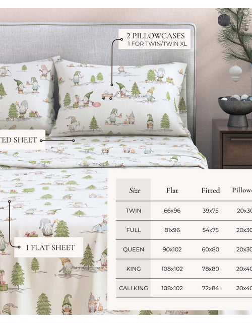 Load image into Gallery viewer, Turkish Cotton Flannel Sheet Set - Elevated Holiday Collection
