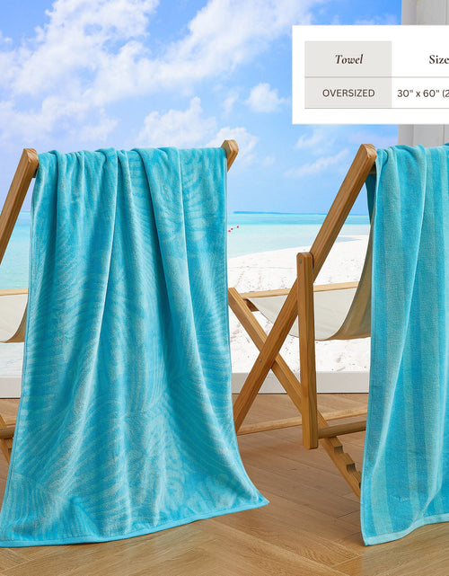 Load image into Gallery viewer, Cotton Velour Beach Towel - Maui Collection
