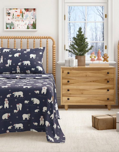 Load image into Gallery viewer, Turkish Cotton Christmas Flannel Sheet Set - Whittaker Collection
