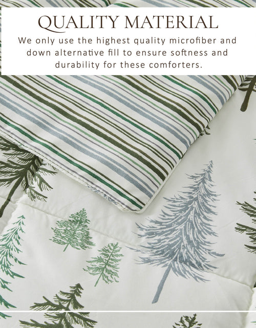Load image into Gallery viewer, Reversible Christmas Comforter and Sham Set - Holiday / Lodge Odette Collection
