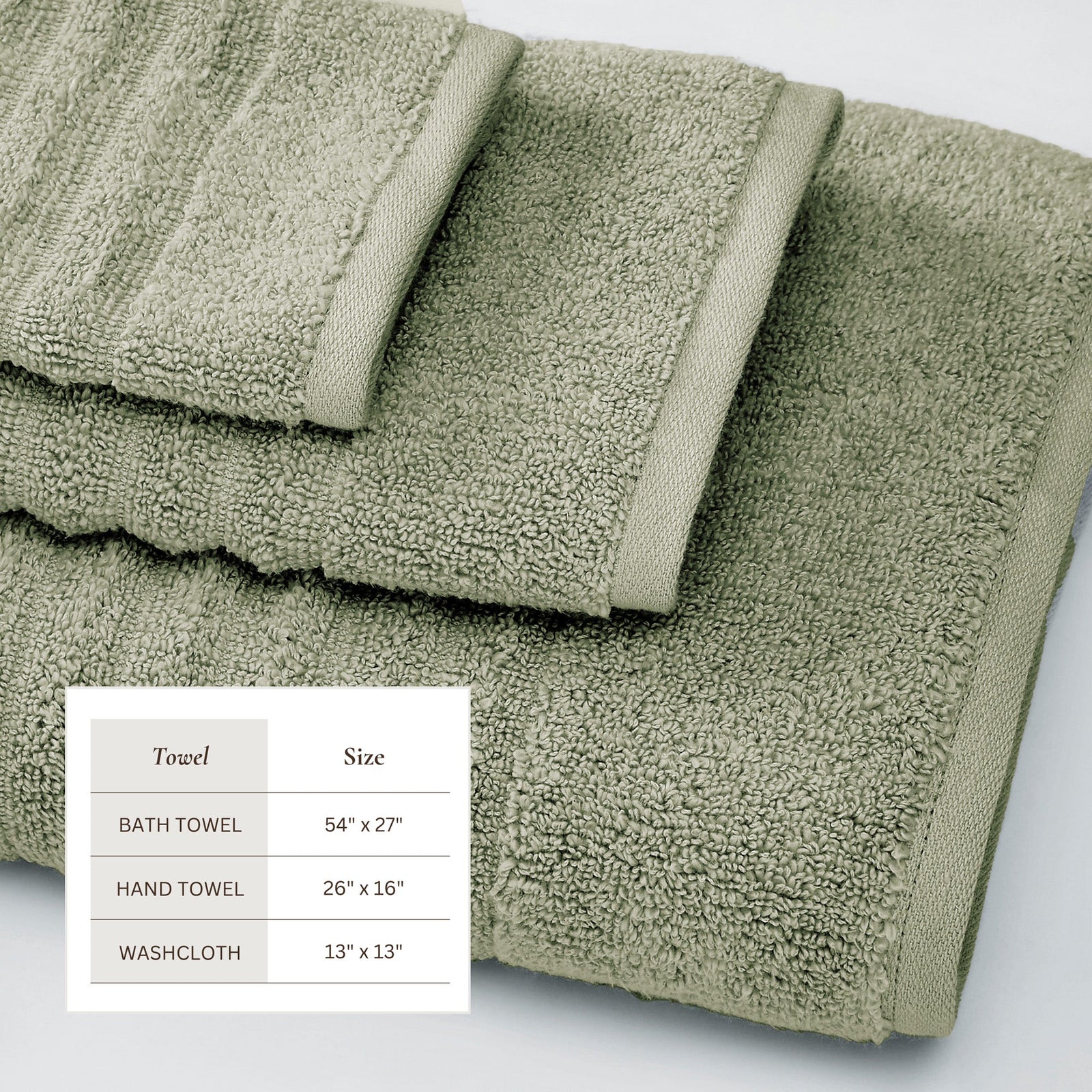 Luxury Combed Cotton Bath Towel Set - Karina Collection