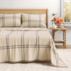 Wide Plaid Blue & Tan