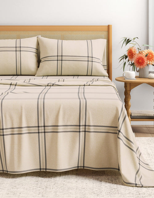Load image into Gallery viewer, Turkish Cotton Flannel Sheet Set - Plaid &amp; Stripe Collection
