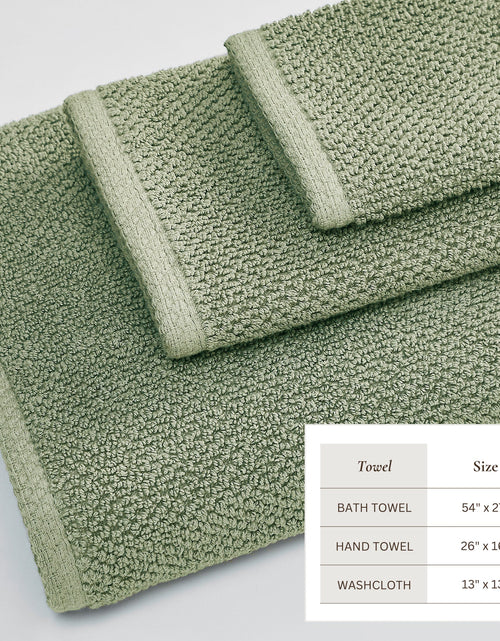 Load image into Gallery viewer, Cotton Textured Bath Towel Set - Acacia Collection
