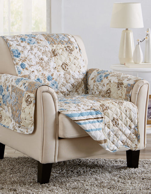Load image into Gallery viewer, Reversible Floral Patchwork Furniture Protector - Maribel Collection
