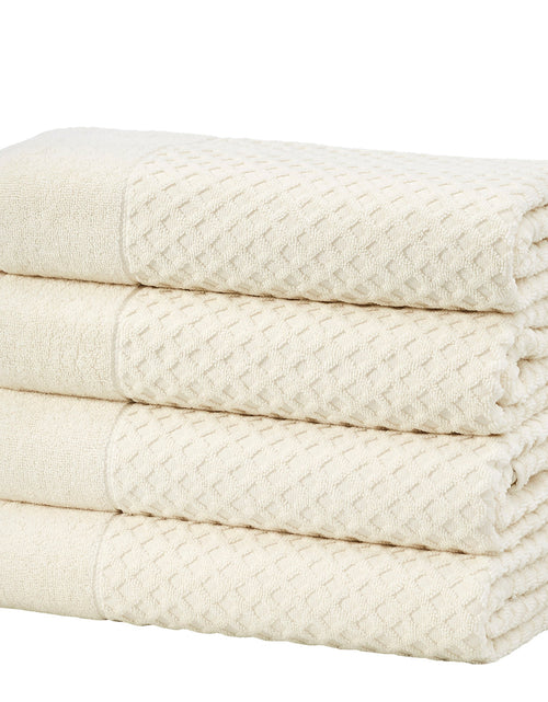 Load image into Gallery viewer, Cotton Diamond Waffle Weave Bath Towel Set - Grayson Collection
