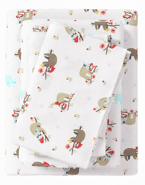 Load image into Gallery viewer, Turkish Cotton Christmas Flannel Sheet - Whittaker Collection
