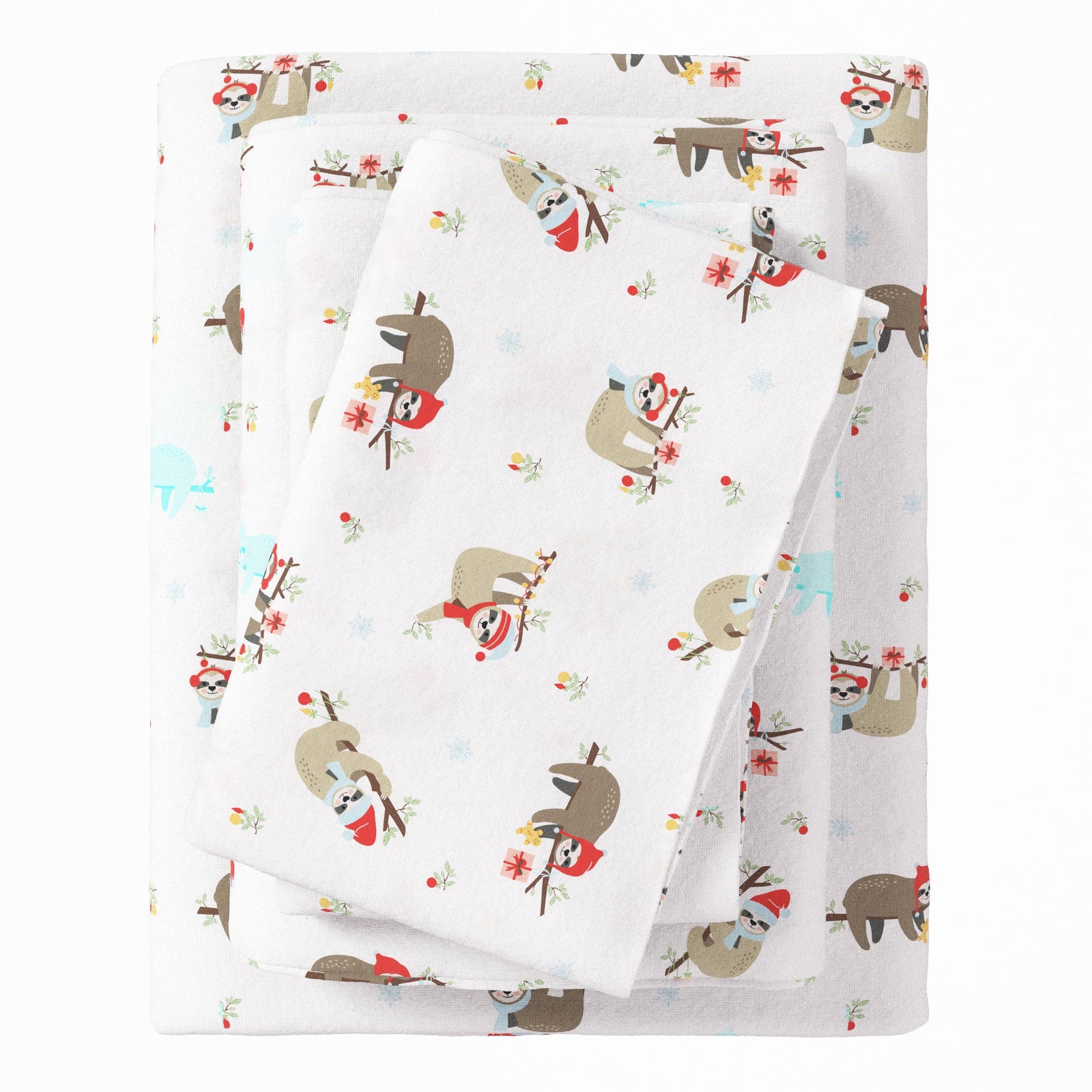 Turkish Cotton Christmas Flannel Sheet - Whittaker Collection